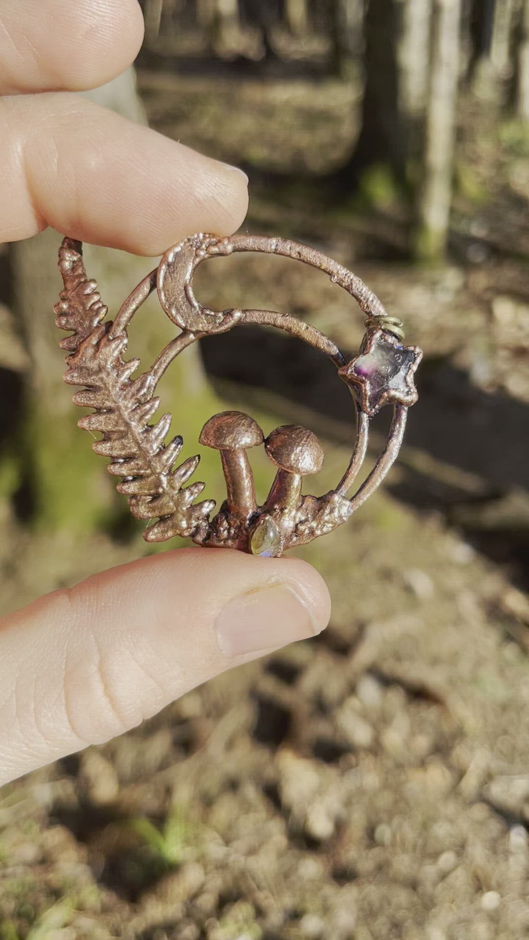 Circular mushroom Pendant